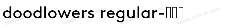 doodlowers regular字体转换